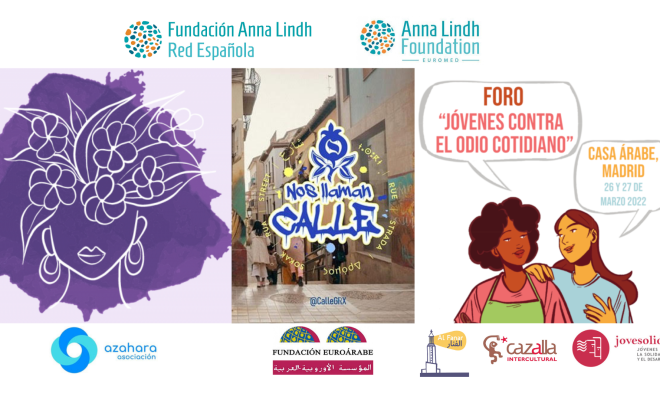 Posters of the three events organized by members of the Spanish network