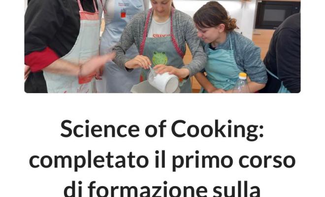 Successful Completion of the Science of Cooking Training Course for Educators