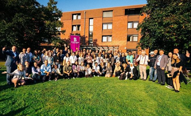 articipants from 33 countries collaborating at the Beyond Borders Stakeholder Conference in Bonn, Germany, to discuss strengthening international youth cooperation through Erasmus+ and European Solidarity Corps programs