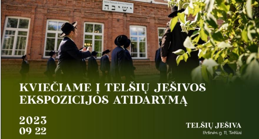 The opening of the Telšiai yeshiva will be held on 22nd of September (Friday) 1 p.m.Telšiai yeshiva is another branch of the Samogitian Museum "Alka", which opens doors to visitors. It is the former higher Jewish rabbinical school Telšiai yeshiva.The Higher School of Jewish Rabbis in Telšiai was founded in 1875. The current yeshiva building was built in 1910. It was one of the most famous spiritual seminaries in Eastern Europe. countries. Up to 500 students studied here at one time. 